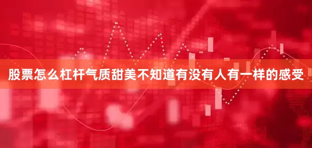 股票怎么杠杆气质甜美不知道有没有人有一样的感受